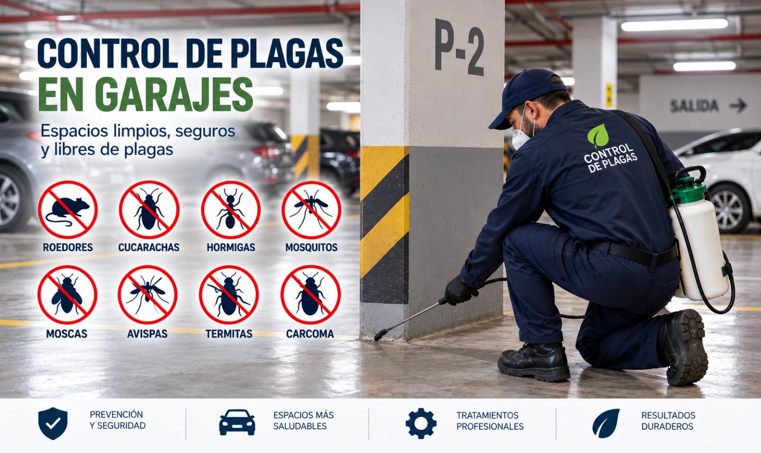 Control de plagas en garaje y trastero
