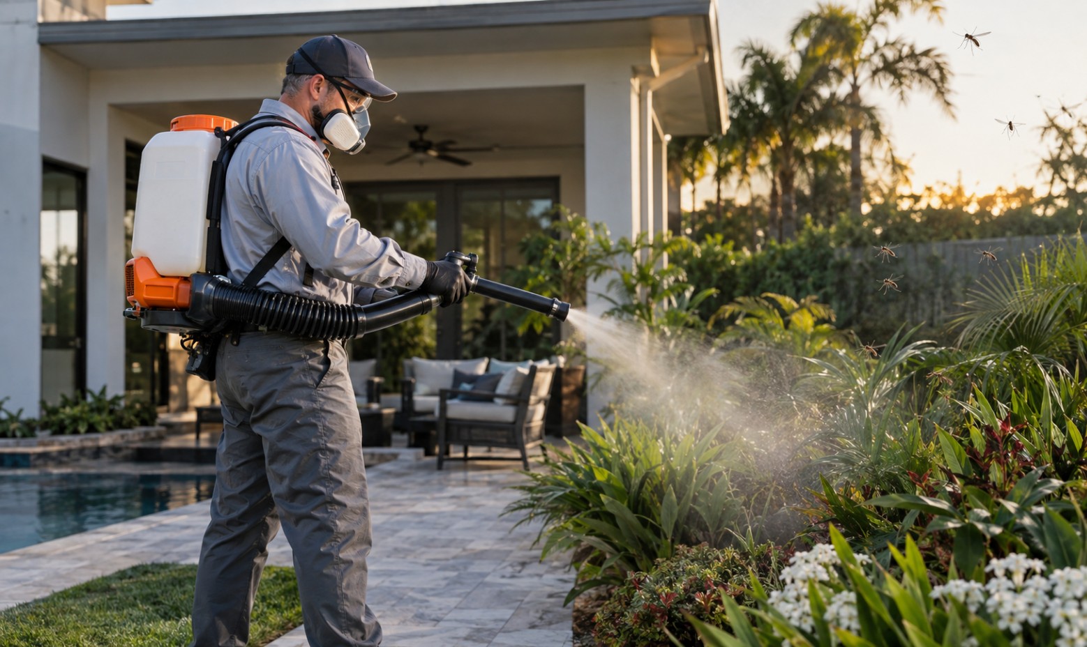 Control de mosquitos en jardín y exterior