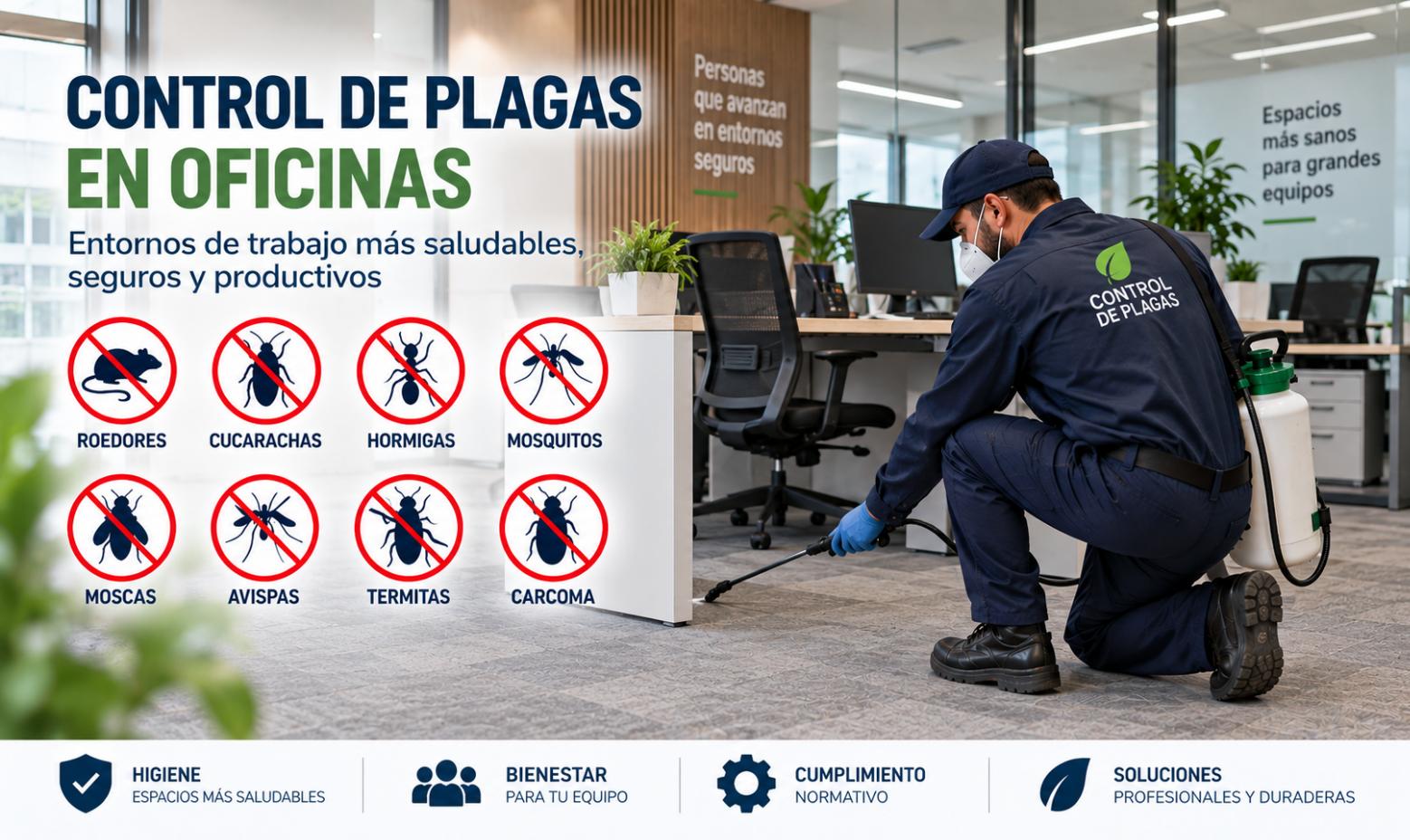 Control de plagas en oficina